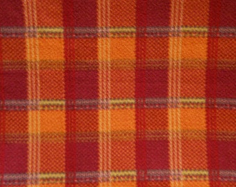 READY to SHIP - Red Multi Plaid - Fleece Blanket - Large
