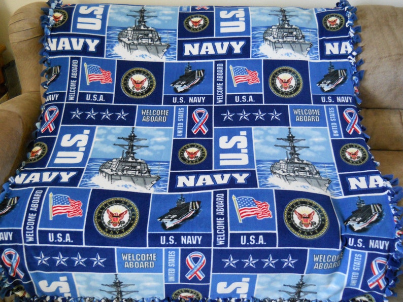 United States Navy® Fleece Blanket Made to Order Etsy
