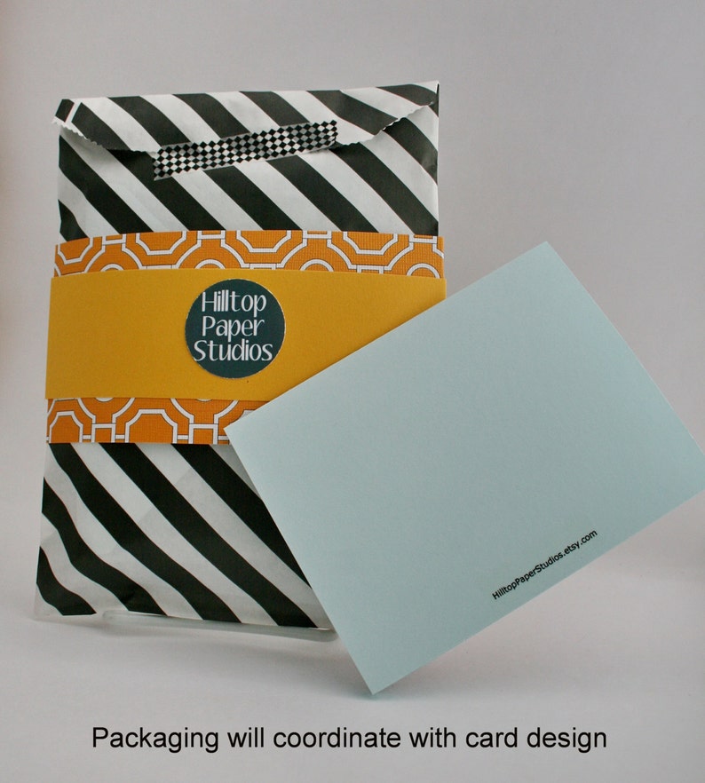 Blank Inside Orange and Grey BUTTON /& CIRCLE SET Handmade Cards