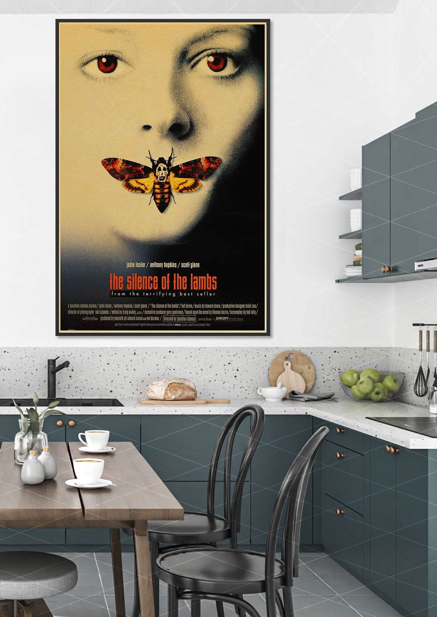 Wall Decor, The Silence of the Lambs, Metal Wall Art, Wall Decor, Movie