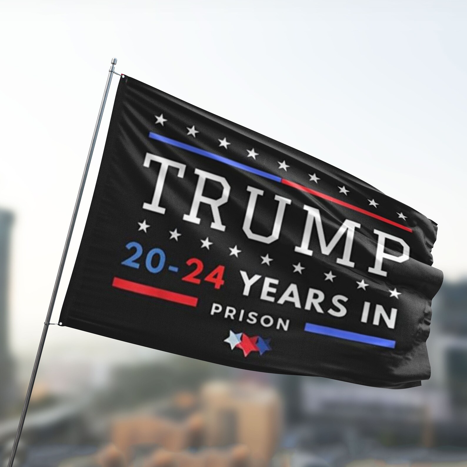 Trump 2024 Years in Prison Flag Lock Him up Flag Trump 20 to Etsy