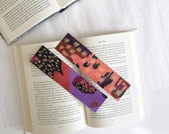 2 Pack Bookmarks, Fun Gifts For Bookworms, Home Library Must Haves, Recycled Paper Bookmarks, Home Book Nook