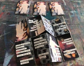 Painting Process Zine, Zine, Mini Zine, Perzine, Forest Zine, Art Zine, Zine Library, 8 Page Zine