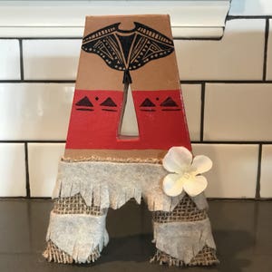 Handmade Moana Themed Letters for Party Decor or Centerpiece