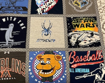 Custom t-shirt Memory Quilts Made To Order.