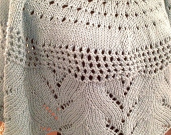 Knitting PDF pattern only women's ladies misses shawl