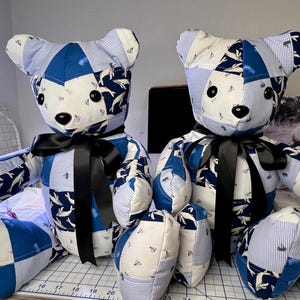 Keepsake Memory Bear: Sympathy Gift Made From Loved One's Clothing