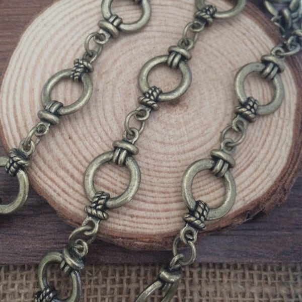 1m  antique bronze Chain 13mm wide