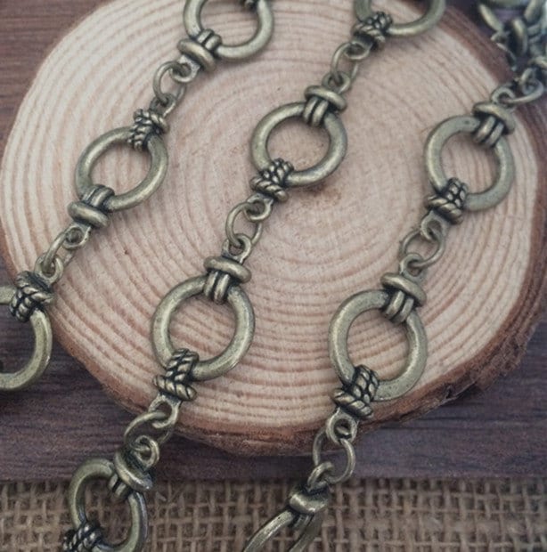 1m antique bronze Chain 13mm wide Etsy