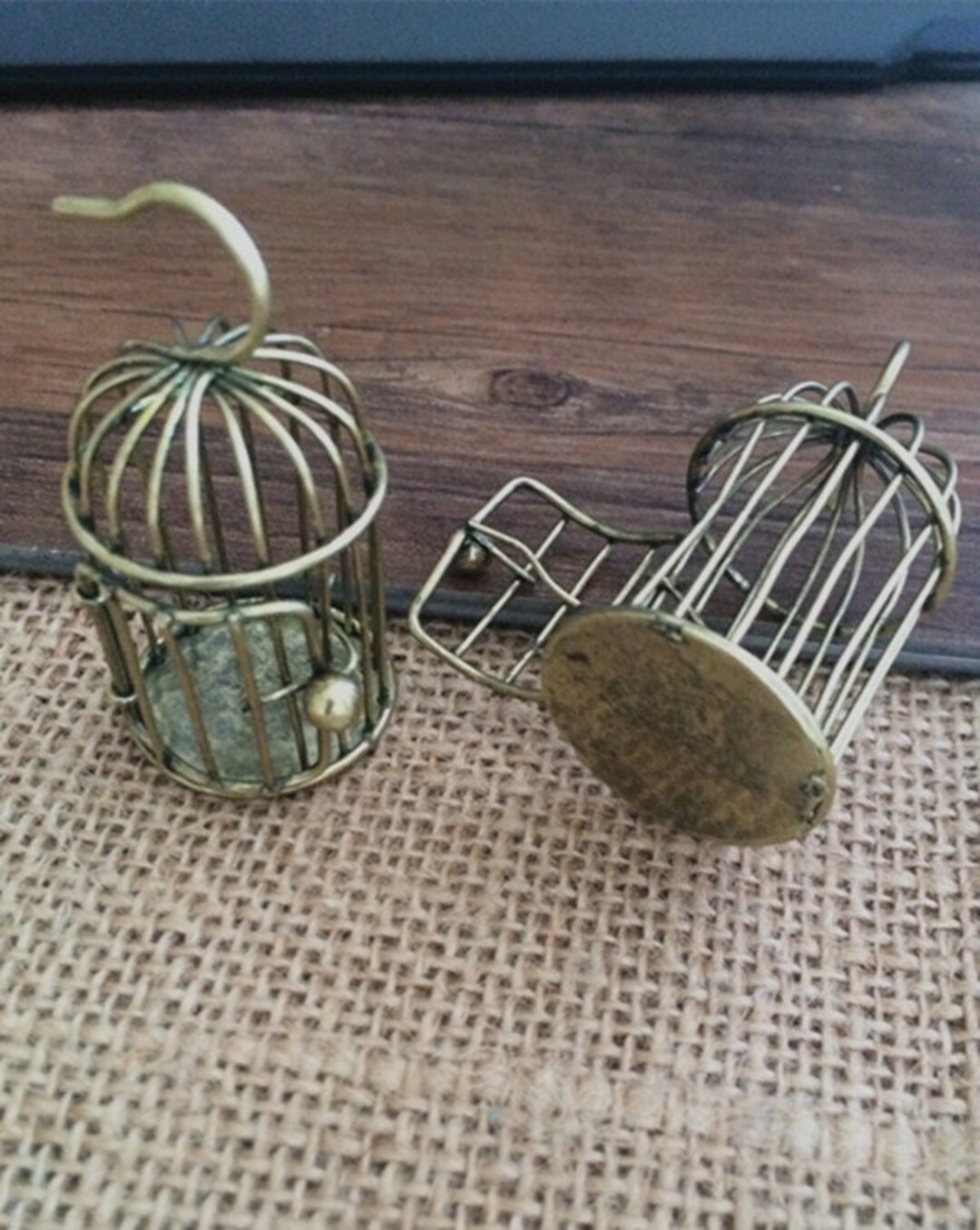 2pieces 50mmx26mm Birdcage Charm Pendant Etsy