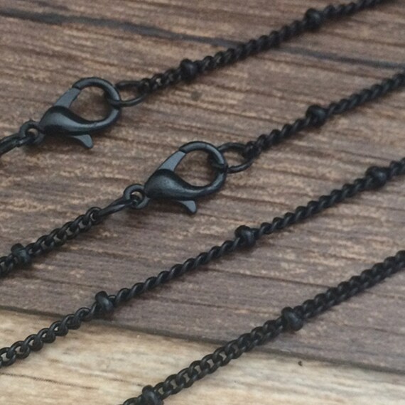 10pcs 18inch 2mmx3mm Black Necklace Chain for Jewelry Making Etsy