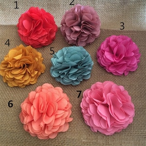 7pieces amaranth Diy flowers for headband shoes accessories about 6cm wide