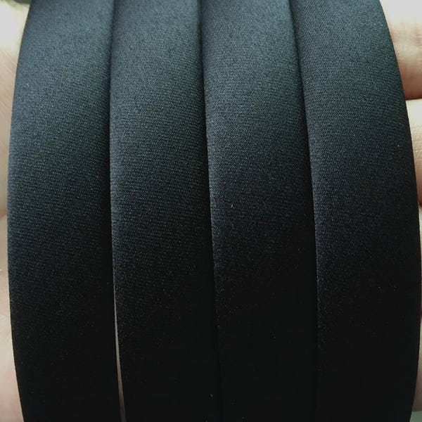 15pcs black Fabric plastic Headband 18mm Wide accessories