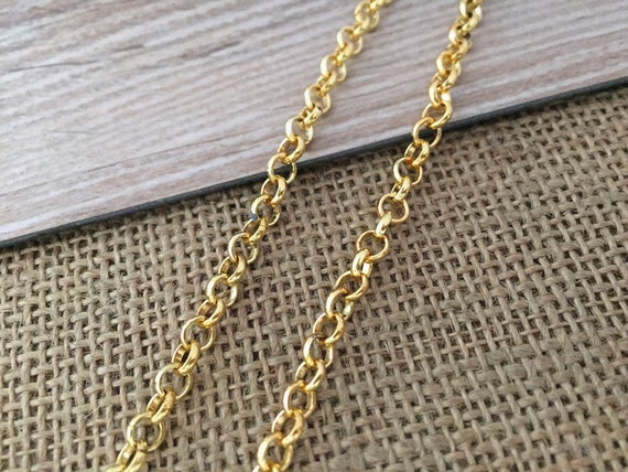 アクセサリー 5 strand long chain necklace Rope Chain 5mm 22