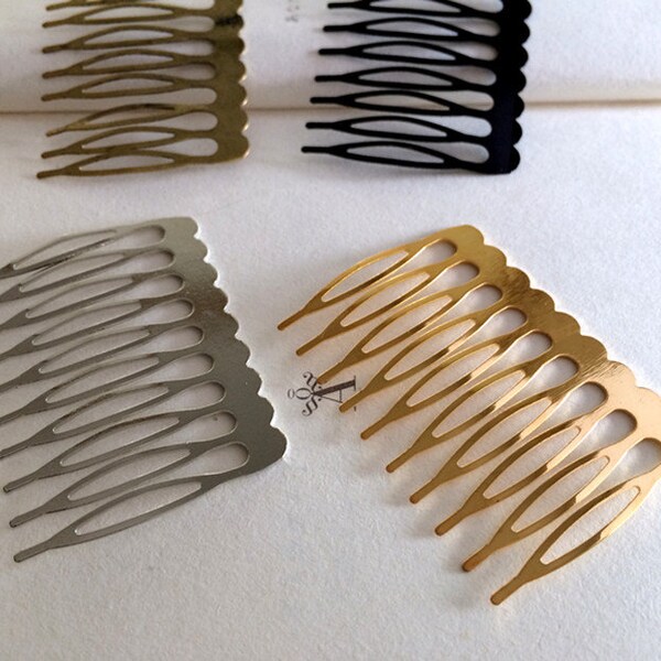 Metal Hair Comb Etsy