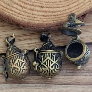 5pcs  20mmx11mm  Antique Bronze Wishing Box charms pendant