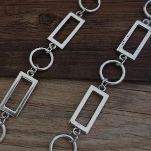 1m antique silver Chain flower chain