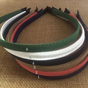 10pcs mixed color Satin Covered metal  Headband  10mm Wide
