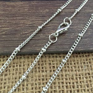10pcs  18Inch 2mmx3mm  Anitque Silver  Necklace Chain For Jewelry making