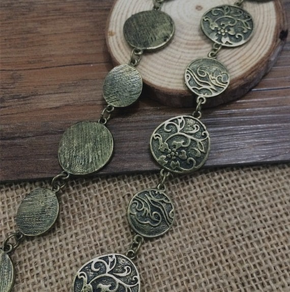 98cm Antique Bronze Chain 24mm Wide Etsy