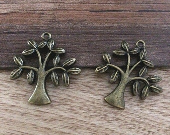 10pieces 31MMx33MM Tree charm- antique bronze  Charm Pendant Jewelry Findings