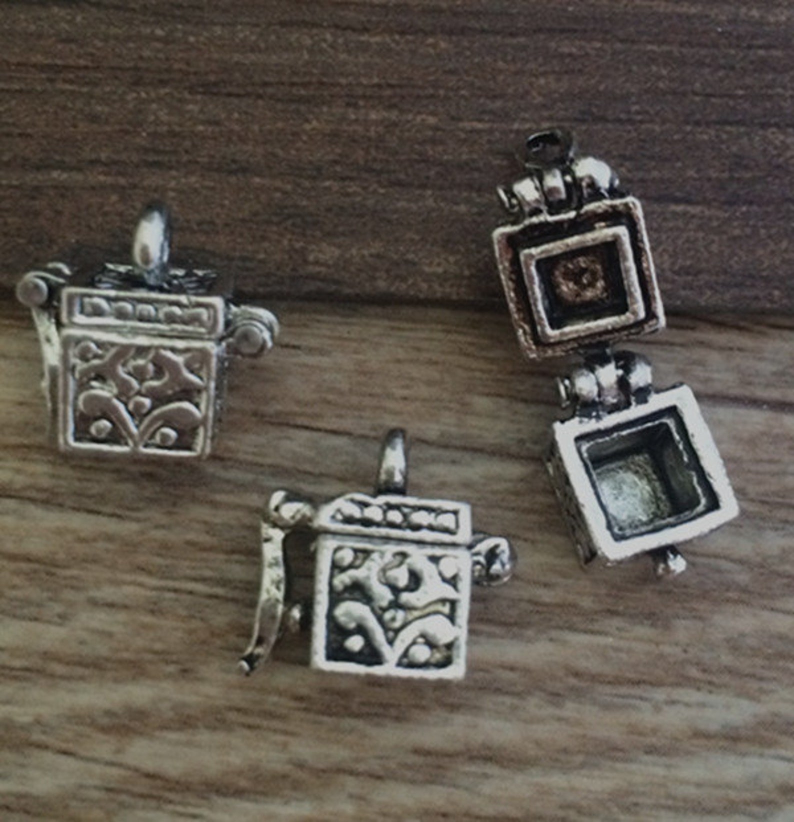 5pieces 10x11x13mm Small Box Charm Antique Silver Charm - Etsy UK