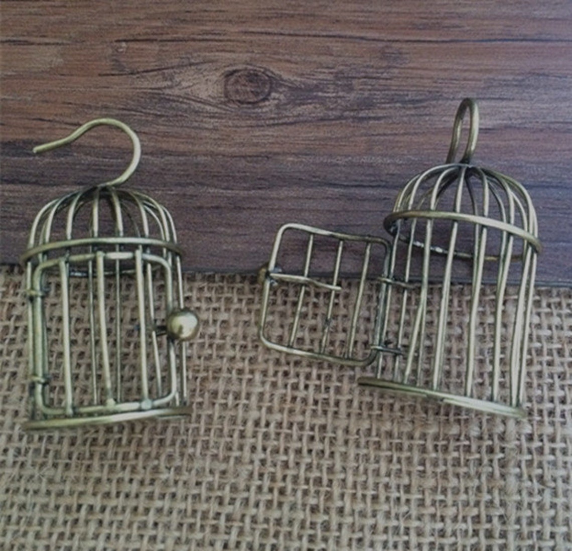2pieces 50mmx26mm birdcage charm Pendant Etsy