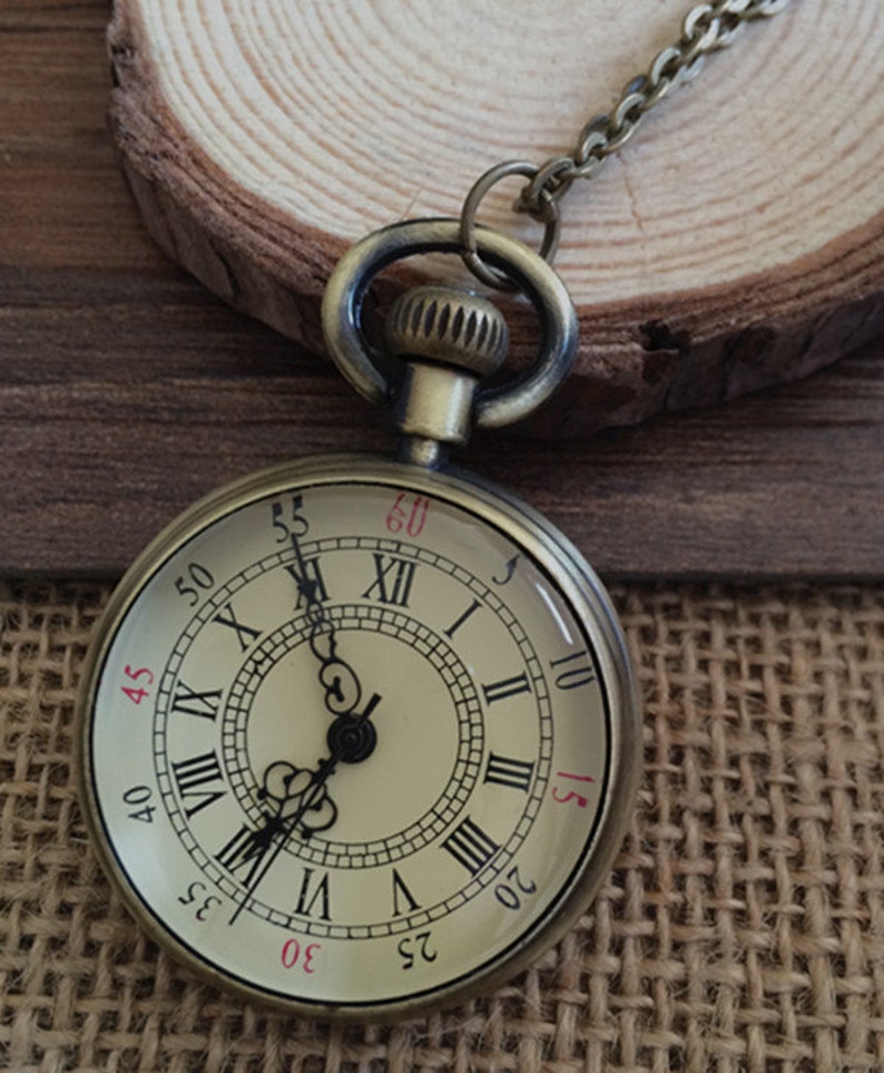 1pcs 33mmx43mm Round Pocket watch charms pendant Etsy