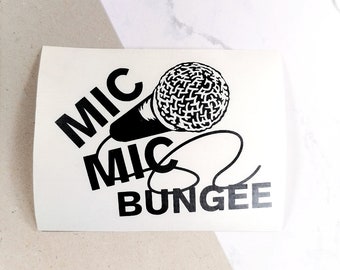 BTS lyrics decal - mic drop vinyl sticker - mic mic bungee army k-pop laptop car sticker decoration home gift binder