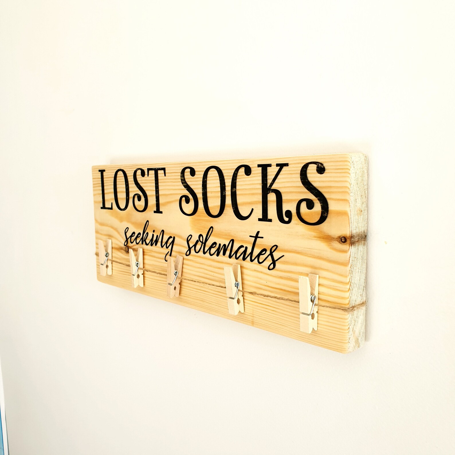 Lost Socks Seeking Solemates Lost Sock Hanger Etsy UK