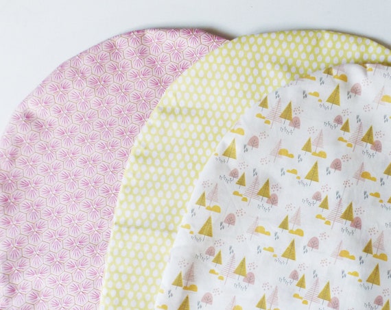 Topponcino Cover - Choice Pink / Yellow / Trees - oeko tex - Montessori - baby birth gift