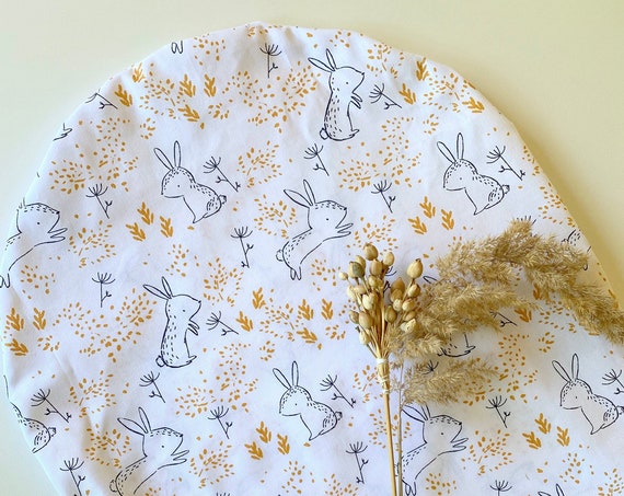 TOPPONCINO cover - RABBITS - Oekotex fabric - Montessori - baby-gift birth gift for newborn