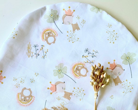 Cover TOPPONCINO FAON green / beige - oeko tex - Montessori - baby birth gift