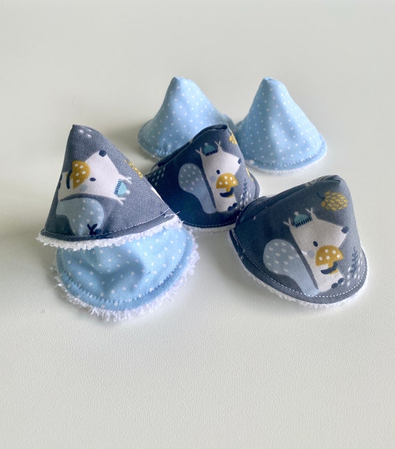 Pee tipis - Grey Dogs / Blue PEAs - choice - OEKOTEX cotton - boy birth gift idea - teepees