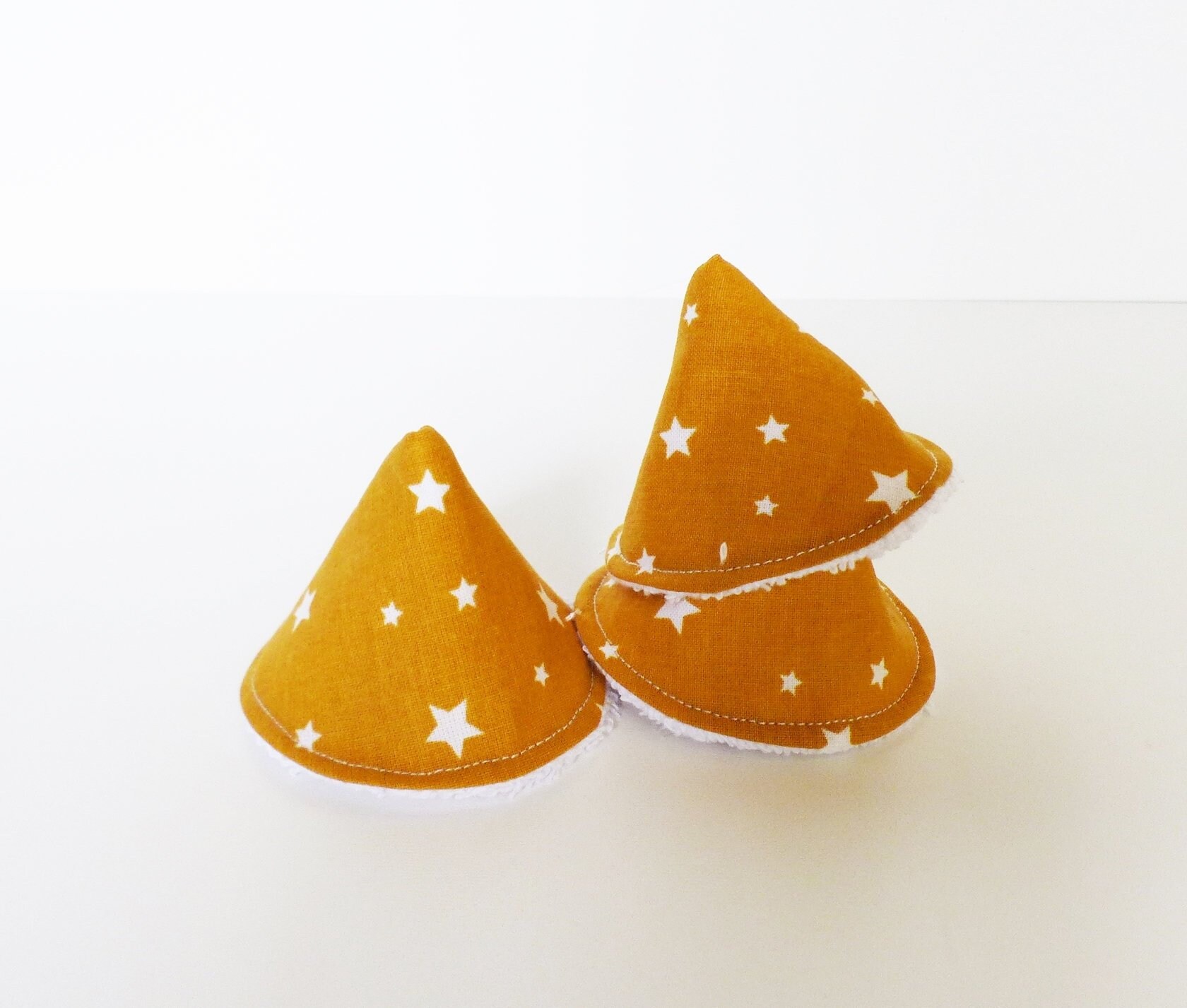Set Of 3 Pee Tipis Mustard Star Cotton Oekotex Gift Idea Boy Teepees