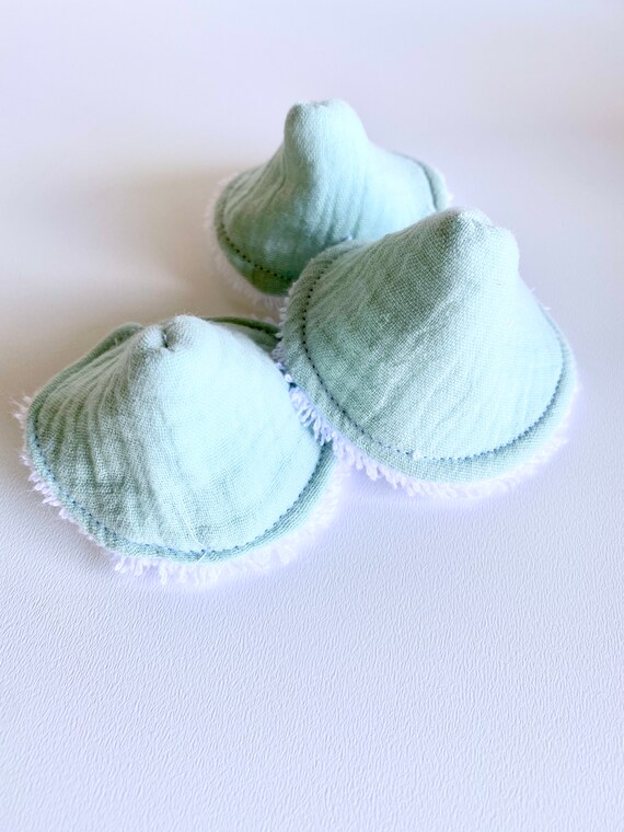 Set of 3 Peepe Tips -GREEN GAZE- OEKOTEX Cotton - Boy Birth Gift Idea - Teepees