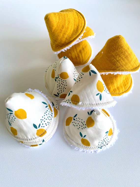 Set of 3 Peepe Tipis - LEMON / GAZE Yellow - Choice - OEKOTEX Cotton - Boy Birth Gift Idea - Teepees