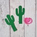 Felt Cactus, die cut felt, cactus kit, sewing applique, craft kit, cactus applique, home decor, gift for her, felt embellishments, diy,