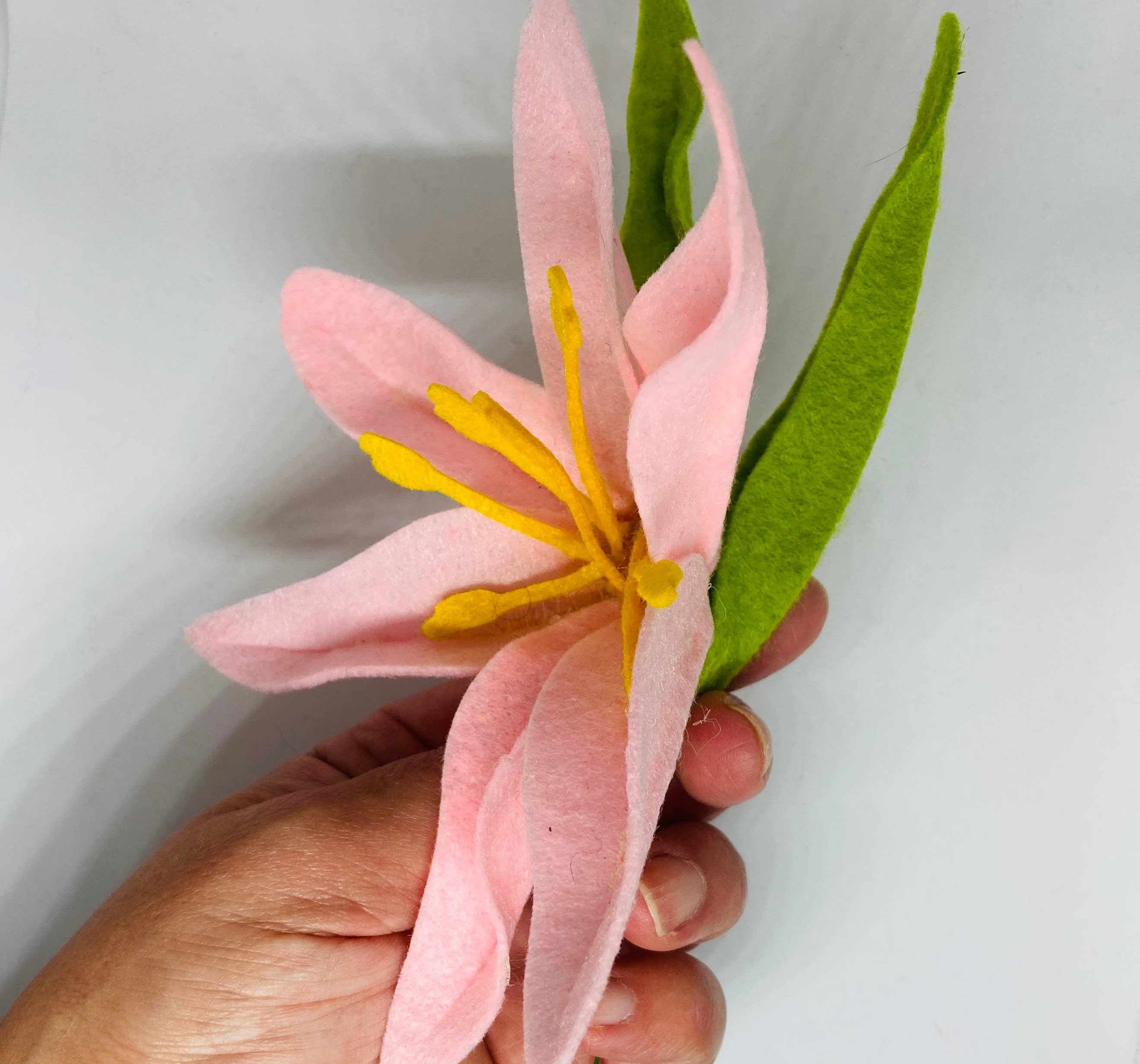 Large Felt Statement Lily Felt die cut flowers DIY Flower Etsy