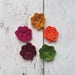 Autumn Felt Flowers, felt flowers, 3D felt roses, embellishments, felt applique, die cut flowers, felt roses, felt supplies, felt posies