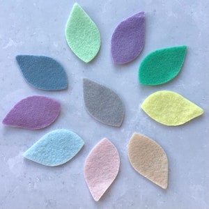 Pastell Filzblätter, Die Cut Filzblatt Kit