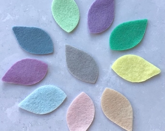 Pastell Filzblätter, Die Cut Filzblatt Kit