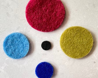 Felt Circles, Felt Die Cut Dots