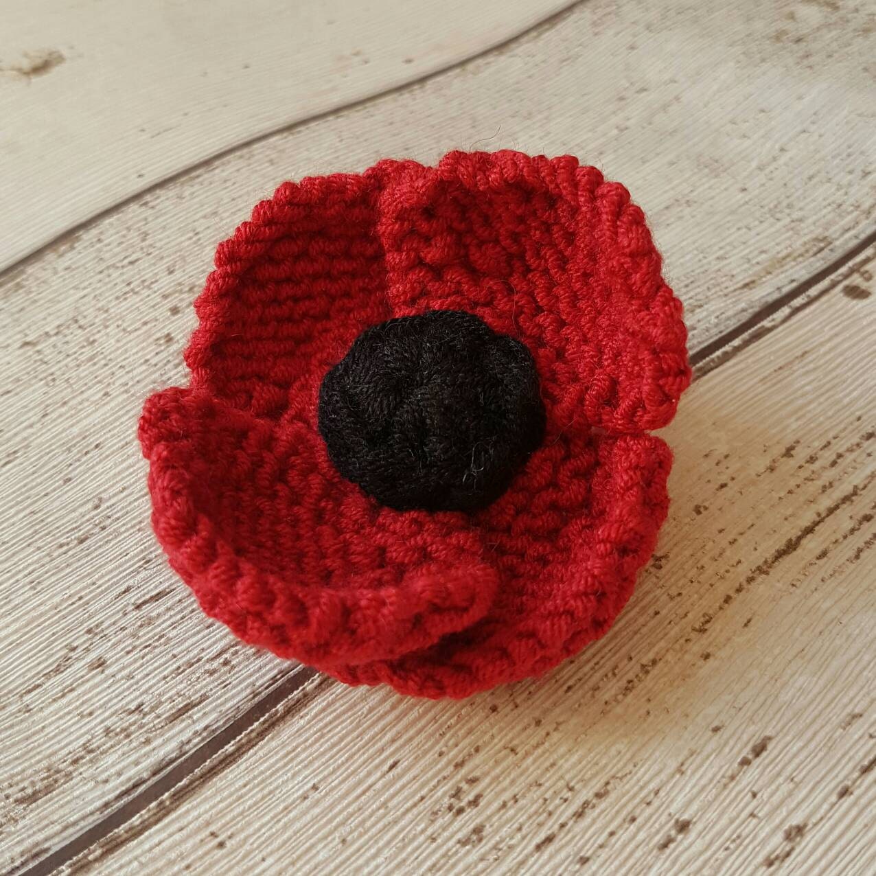Red Poppy brooch Red Flower Pin Remembrance Day Brooch Etsy