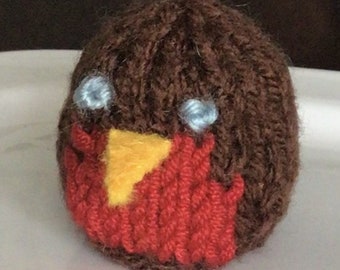 Christmas Robin Ferrero Rocher Knitting Pattern, PDF