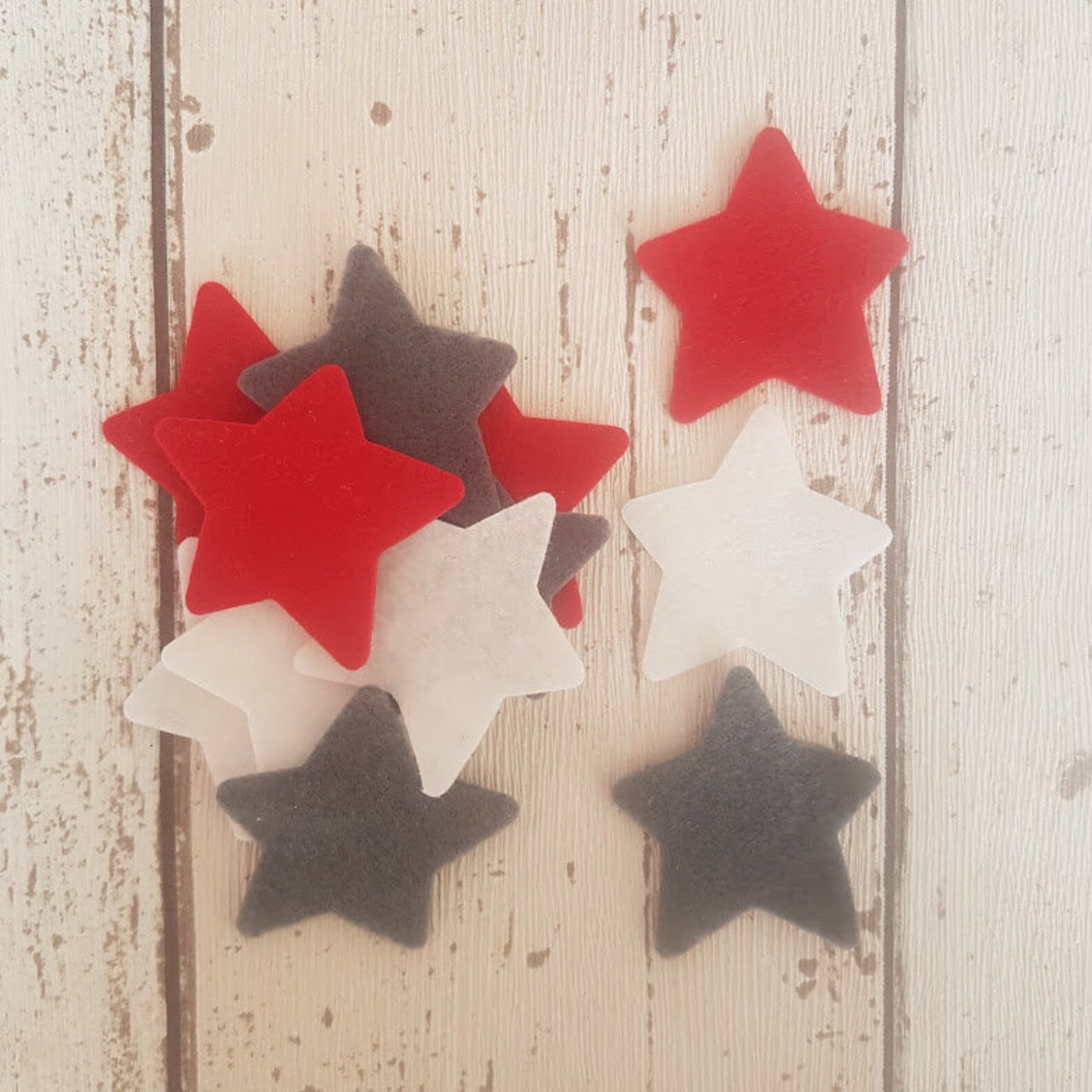 Scandi Felt Stars Die Cut Felt Stars Medium Felt Stars Etsy