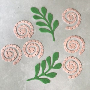 Felt Carnations, 3D Roll Up Die Cut Felt Flowers image 3