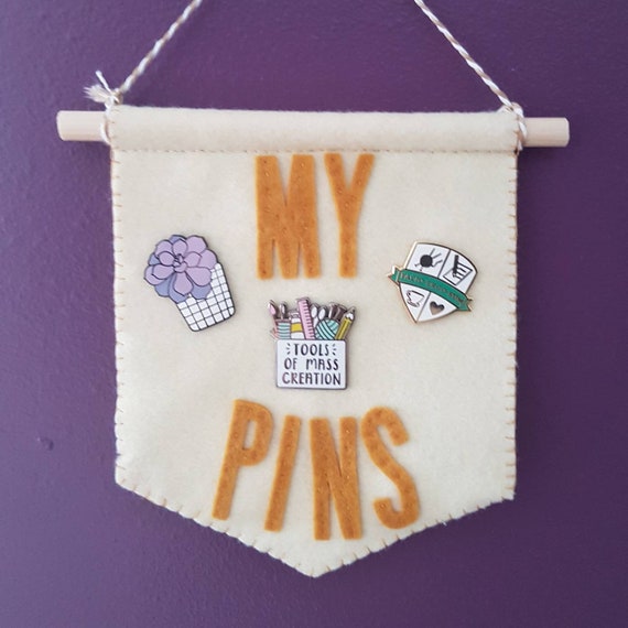 Enamel Pin Display Kit Felt Banner Kit Felt Pennant Kit Craft