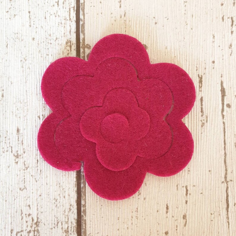 Pink Felt Flower Kit Felt 3D Flowers Roll up Felt Flowers Etsy