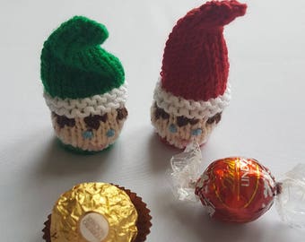 Christmas Elf Ferrero Rocher Knitting Pattern ,PDF